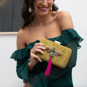 Clutch Balí Verde Seco