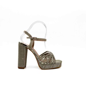 Sandalias de Fiesta Brillos Plataforma