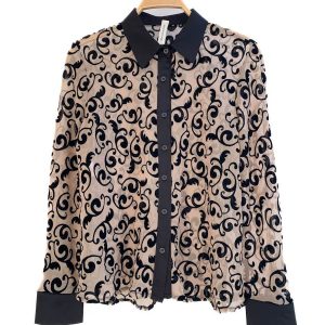 Camisa de Encaje Transparente