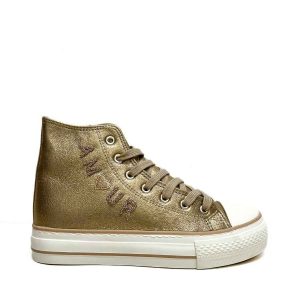 Zapatillas Botines Metalizado de Mujer,