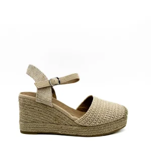 Alpargatas Cuña Crochet Referencia Q8291