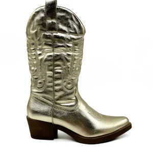 Bota Cowboy Metalizado