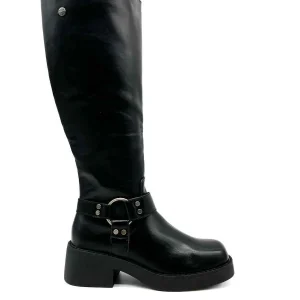 Botas Alta Biker Hebillas