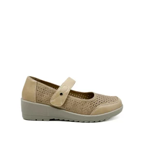 Zapatos Calados Velcro Cuña Referencia ZSC157